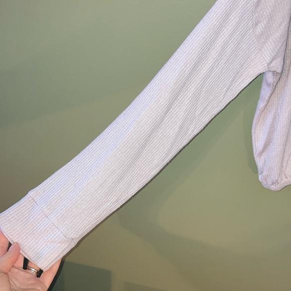 Ardene Pink Long Sleeve Crop Shirt - Picture 5 of 11